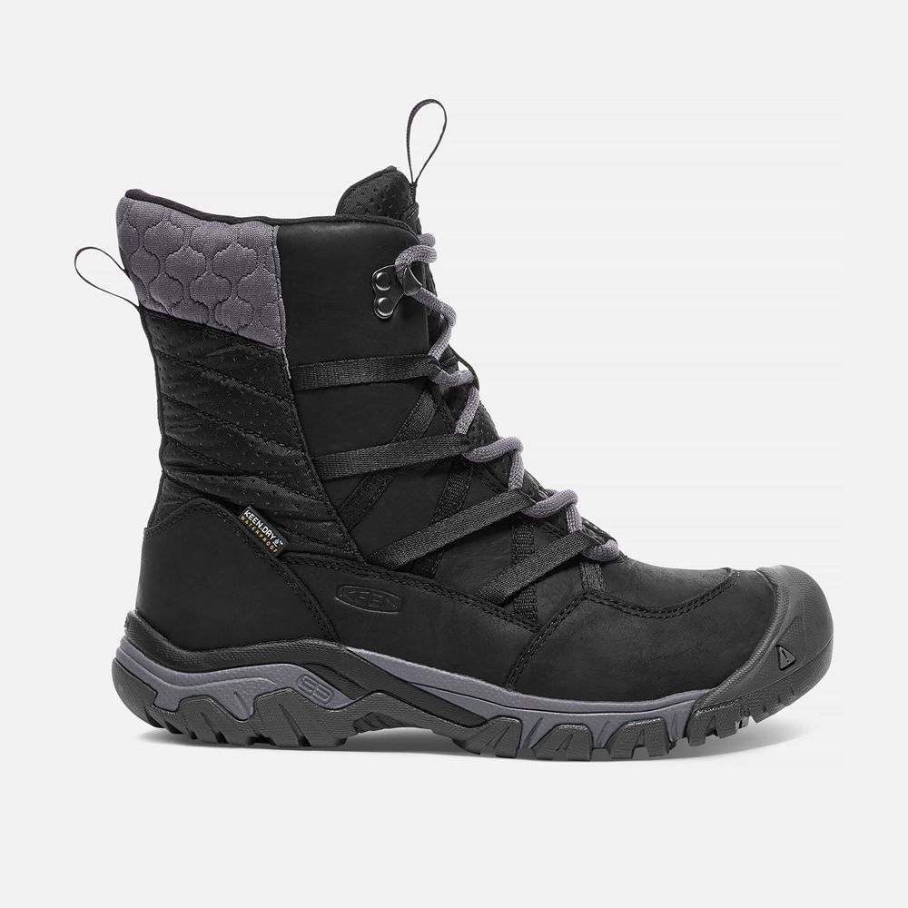 Keen Kar Botu Kadın Siyah - Hoodoo Iii Lace Up - Türkiye QVAD10854